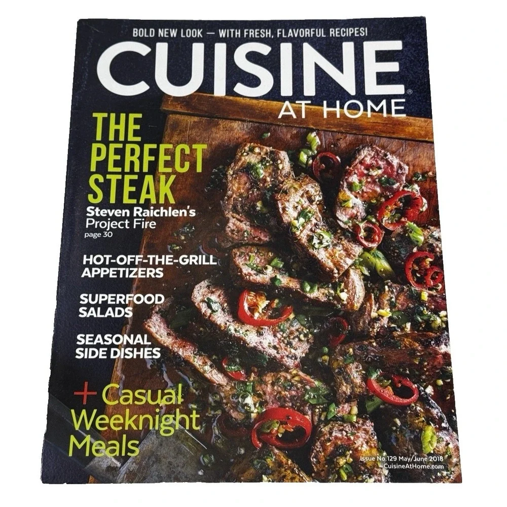 Lot of 8 Cuisine at Home Cooking Magazines Grilling Summer Simple Meals Ephemera